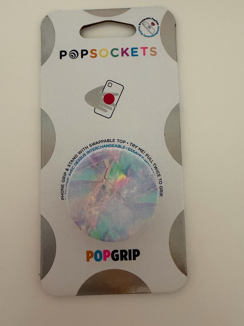 PopSockets PopGrip Iridescent Marble Phone Grip